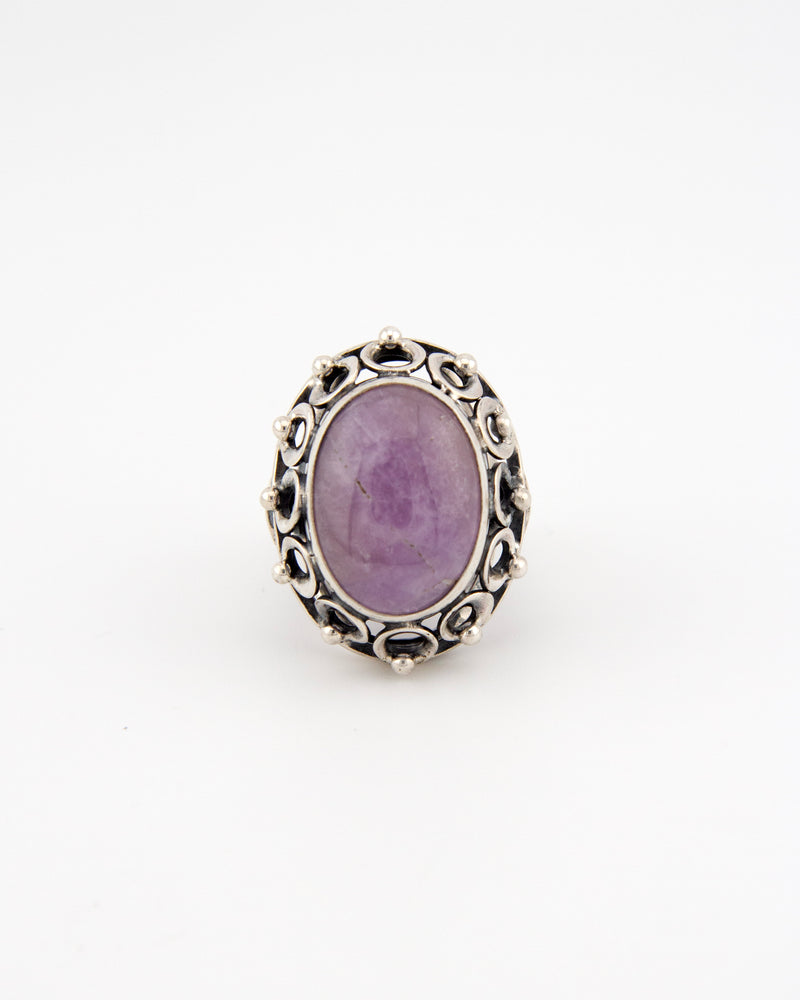 Boho ring – Amethyst