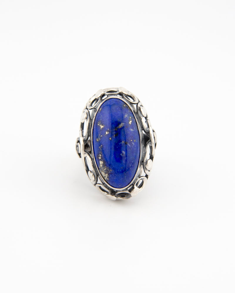 Pierścionek boho – lapis lazuli