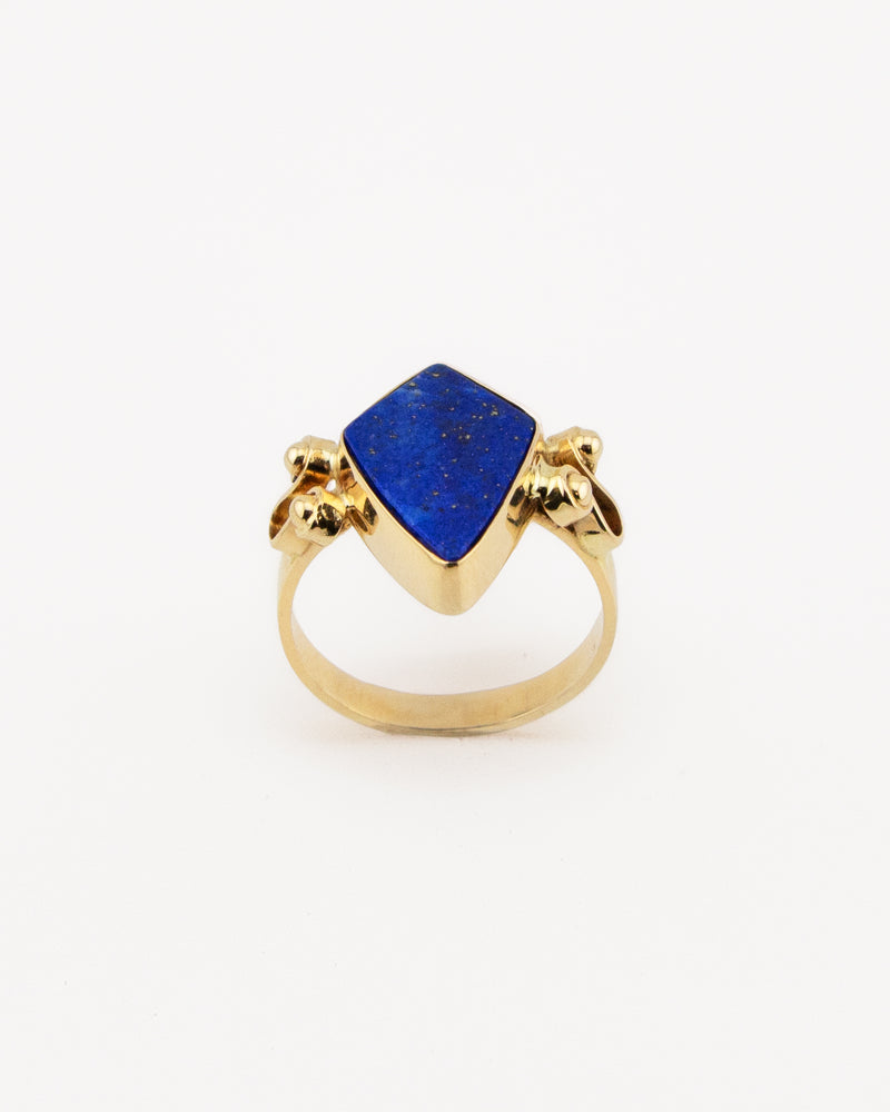 Pierścionek geometryczny – Lapis lazuli