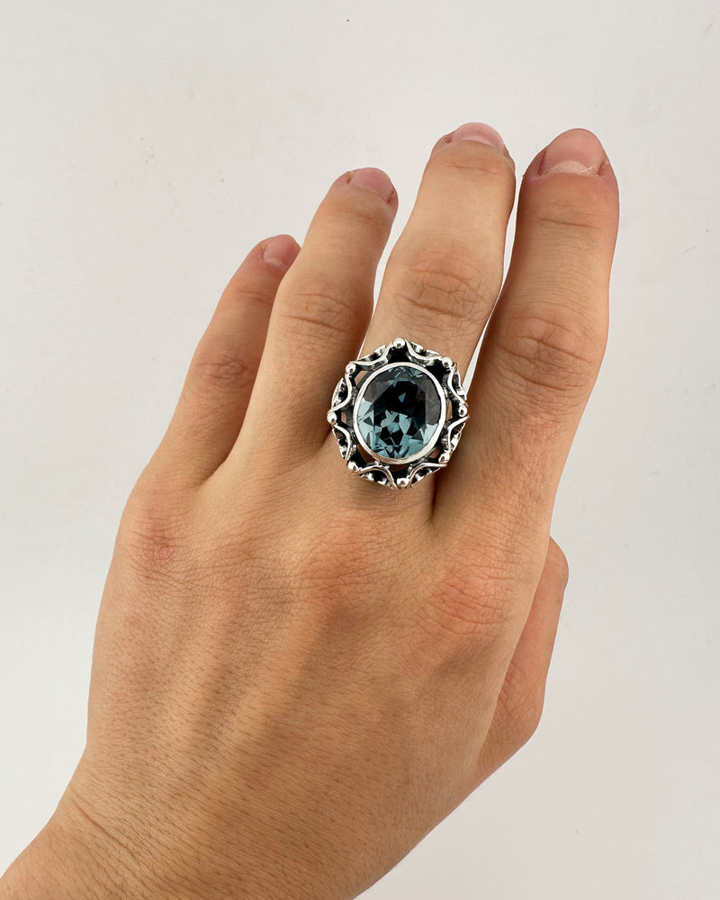 Boho ring – Synthetic Alexandrite