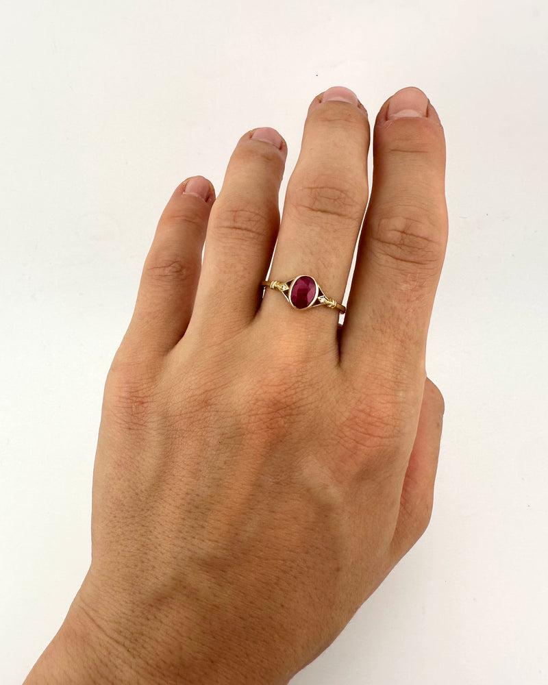 Promise Ring – Ruby & Diamonds