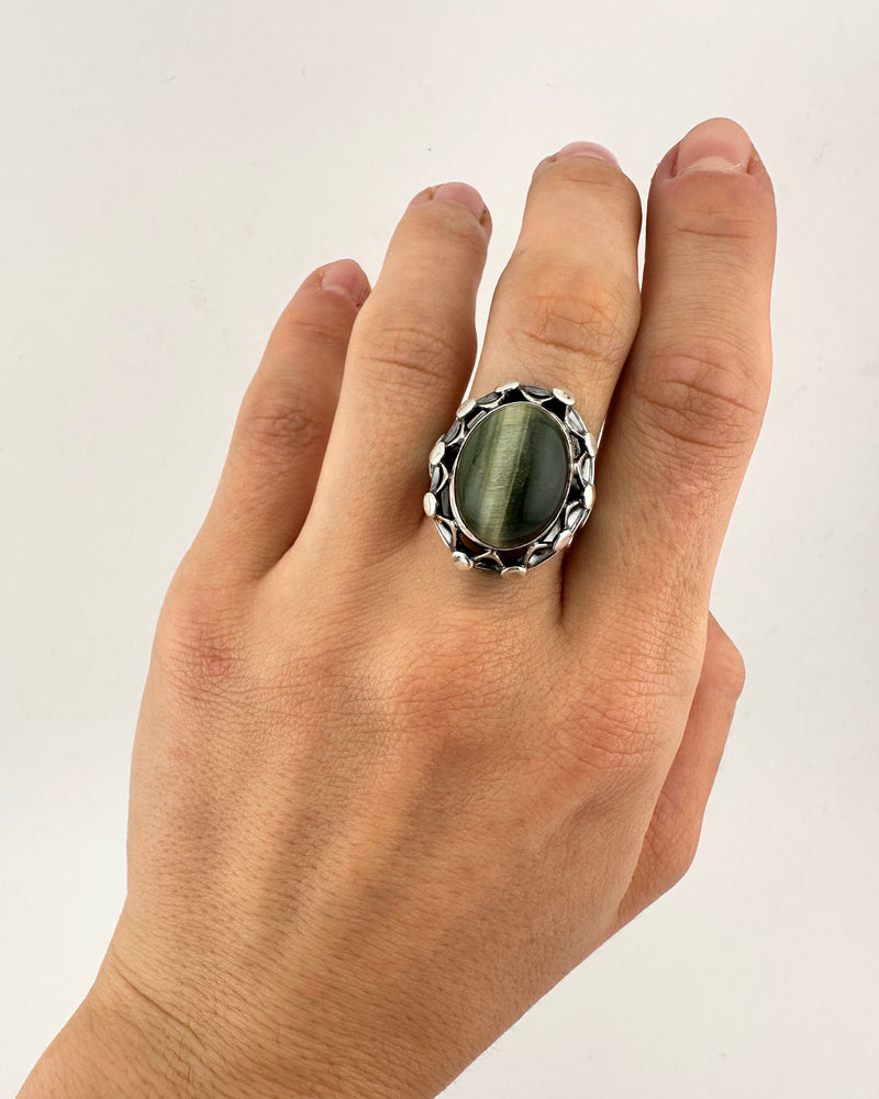 Boho ring – Falcon's eye